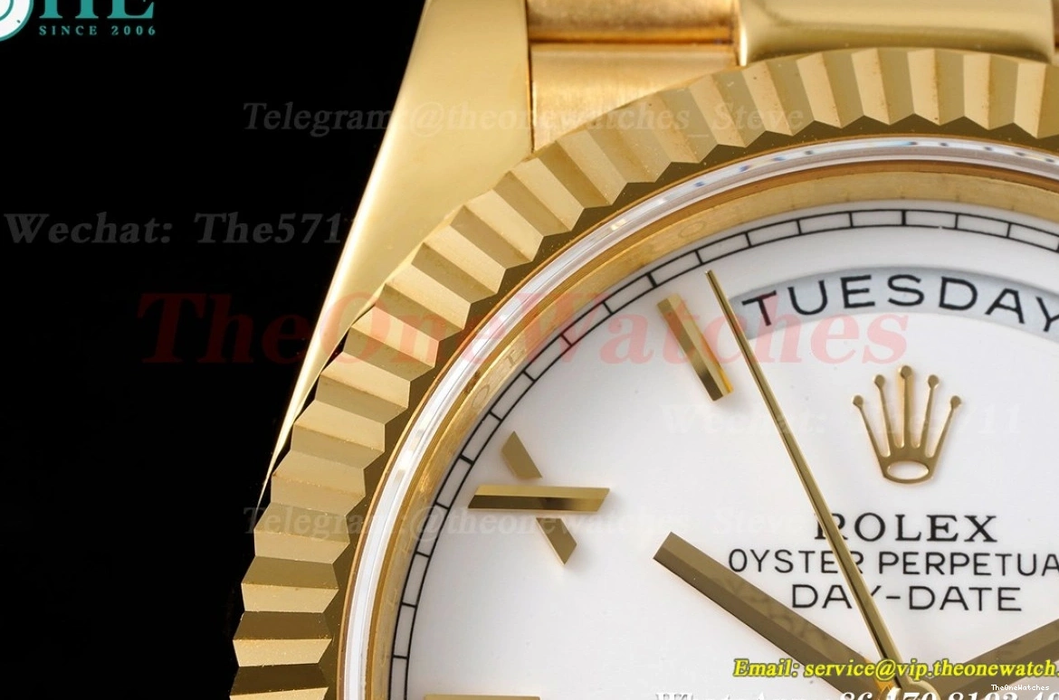 YG DayDate White YG A2836 EWF Rmn 40mm 0310